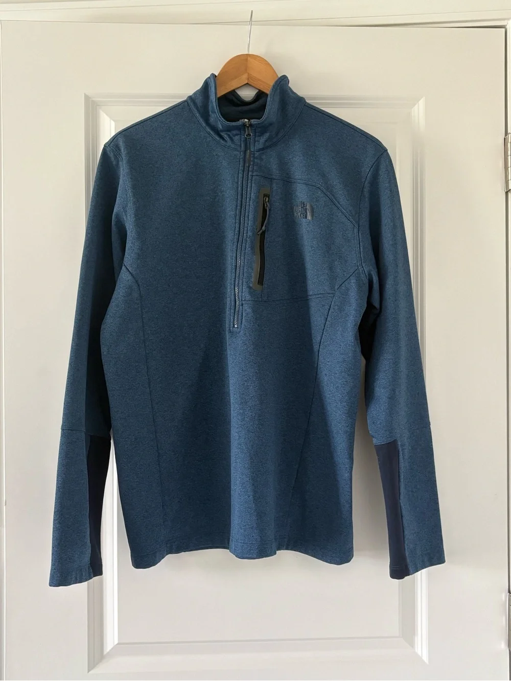 The North Face Men's Canyonlands 1/2 Zip Jacket - Shady Blue Heather Large